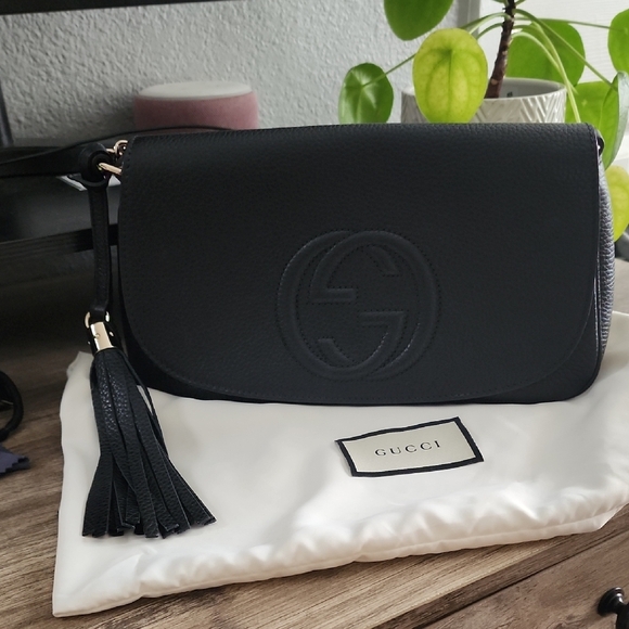 Gucci Handbags - Gucci Soho Black Leather Women's Bag